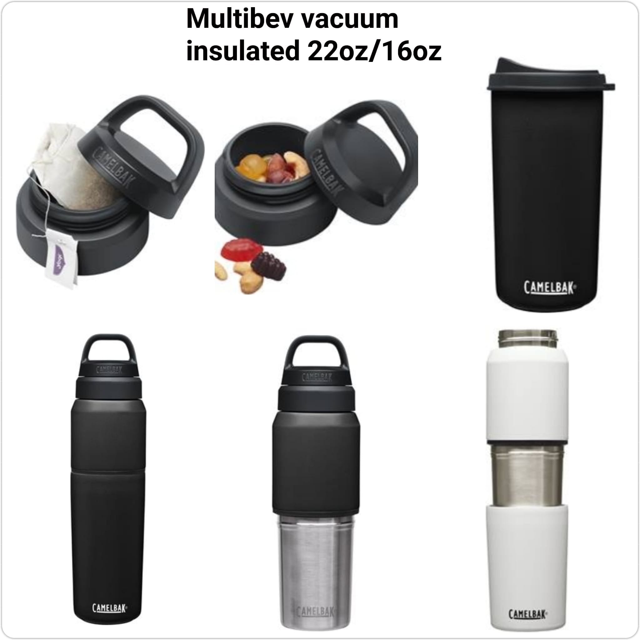 CamelBak MultiBev Vacuum Insulated 22oz/16oz Bottle Black